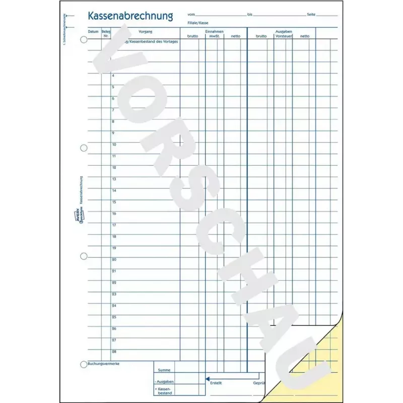 Modulo/registro contabile AVERY 1757