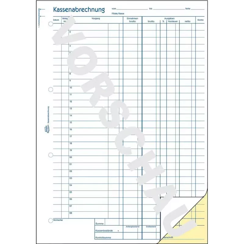 Modulo/registro contabile AVERY 1768 A4 40 pagine