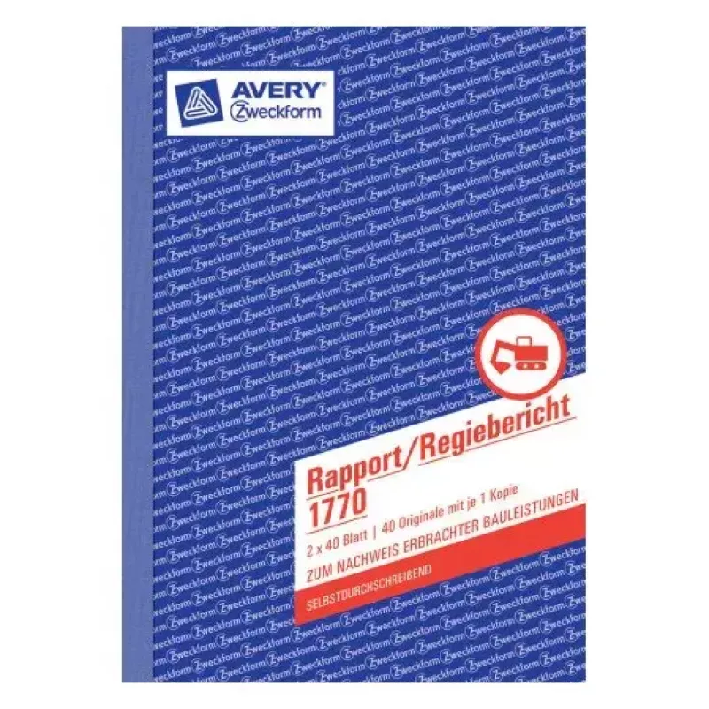 Registro amministrativo Avery 1770 blu bianco
