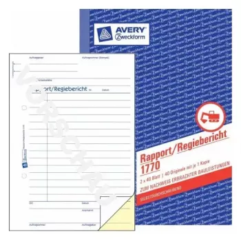 Registro amministrativo Avery 1770 blu bianco