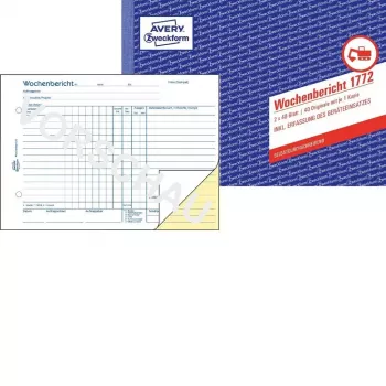 Modulo/registro di liquidazione A5 Avery 1772