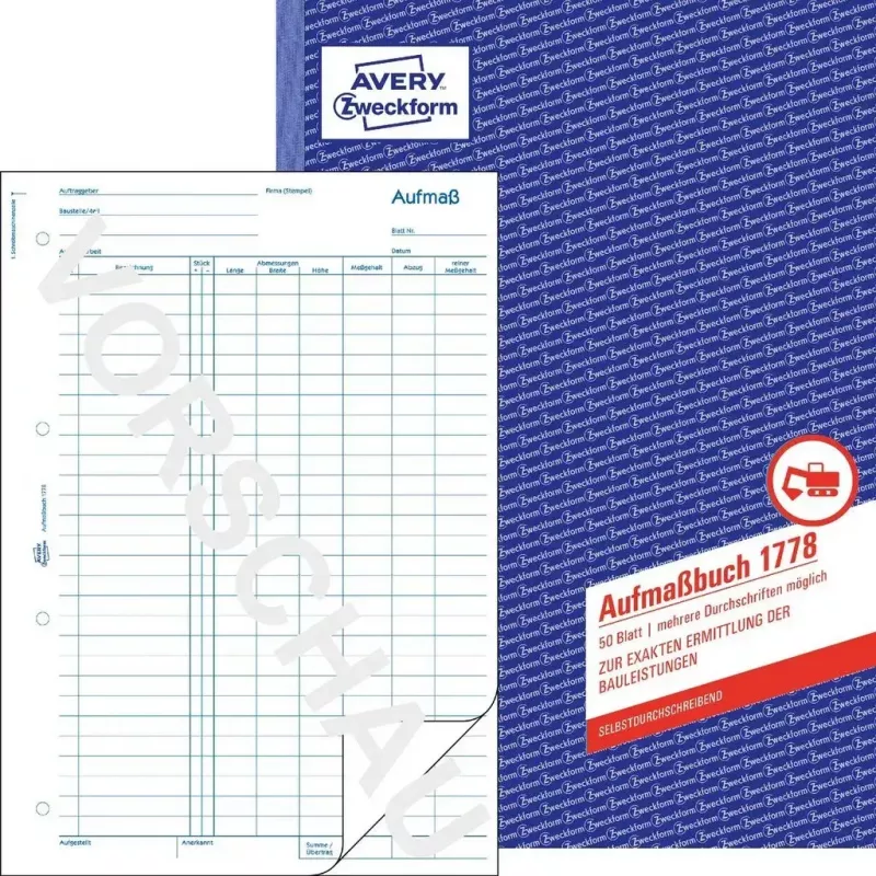 Modulo/registro contabile AVERY 1778