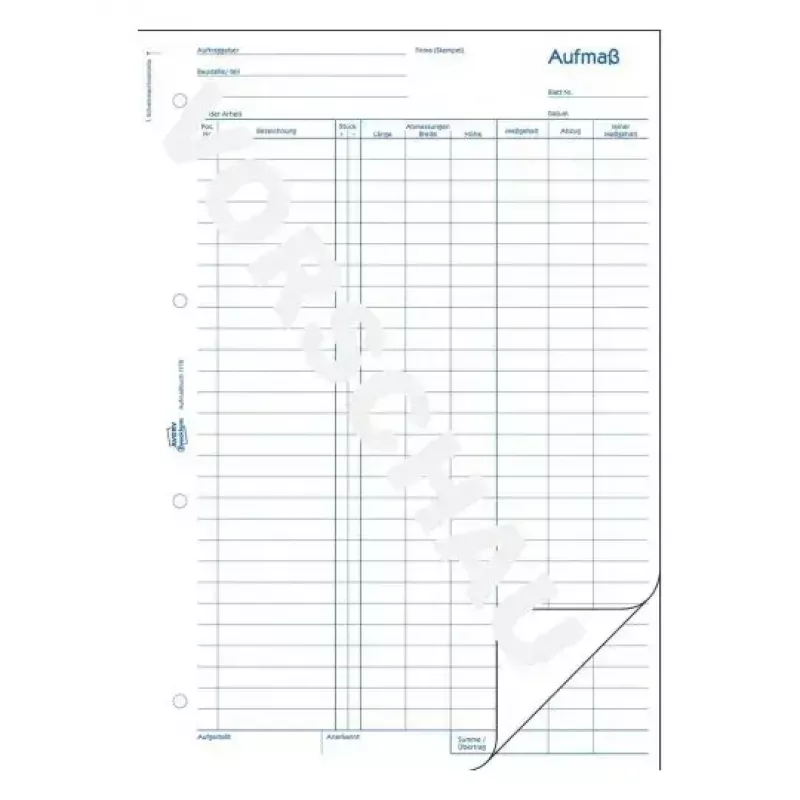 Modulo/registro contabile AVERY 1778