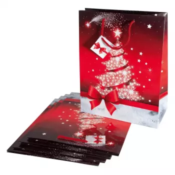 Sacchetto di carta Sigel GT022 rosso