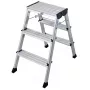 Scala a gradini Krause 130068 alluminio nero