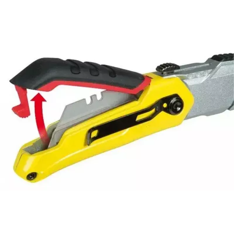 Taglierino Stanley 0-10-825 nero metallizzato giallo 14 cm lama