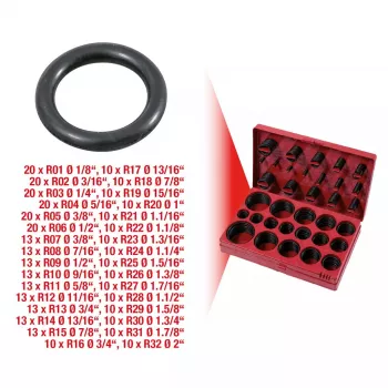 KS Tools 970.0350 assortimento di O-ring, SAE, 407 pezzi