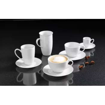 Tazza Single Snap di R&B BIANCO bianco cappuccino 0,3L