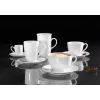 Ritzenhoff & Breker Snap BIANCO tazza da cappuccino in porcellana 0,3 L, set da 4