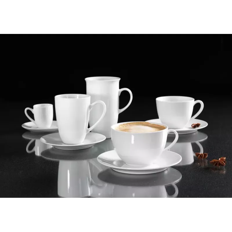 Ritzenhoff & Breker Snap BIANCO tazza da cappuccino in porcellana 0,3 L, set da 4