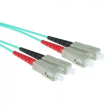 Cavo patch in fibra ottica ACT 5 metri LSZH multimodale 50/125 OM3 duplex con connettori SC