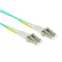 Cavo patch in fibra ottica ACT 3 metri LSZH multimodale 50/125 OM3 duplex con connettori LC