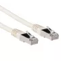 Cavo patch ACT avorio 2 metri LSZH SFTP CAT6A con connettori RJ45