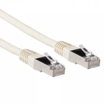 Cavo patch ACT avorio 7 metri LSZH SFTP CAT6A con connettori RJ45