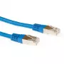 Cavo patch ACT blu 3 metri LSZH S/FTP CAT6A con connettori RJ45