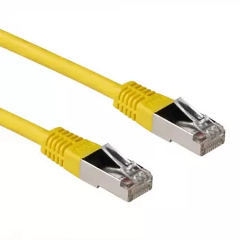 Cavo patch ACT giallo 0,5 metri LSZH SFTP CAT6A con connettori RJ45