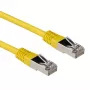 Cavo patch ACT giallo 0,5 metri LSZH SFTP CAT6A con connettori RJ45