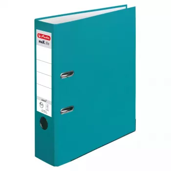 Raccoglitore ad anelli Herlitz maX.file A4 turchese