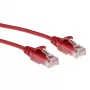 ACT rosso 5 metri LSZH U/UTP CAT6 data center Slimline patch cable con connettori RJ45