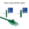 ACT verde 1 m LSZH U/UTP CAT6 Datacenter Slimline patch cable snagless con connettori RJ45