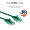 ACT verde 5 metri LSZH U/UTP CAT6 Datacenter Slimline patch cable con connettori RJ45