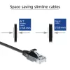 ACT nero 2 metri LSZH U/UTP CAT6 data center Slimline patch cable snagless con connettori RJ45