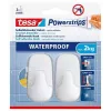 Gancio per asciugamani TESA 59781-00000 per interni bianco 2 pezzi