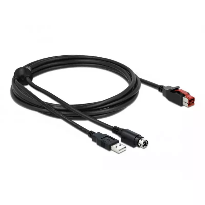 Cavo PoweredUSB DeLOCK 85942 3 m USB Type-A Mini-DIN 3 pin