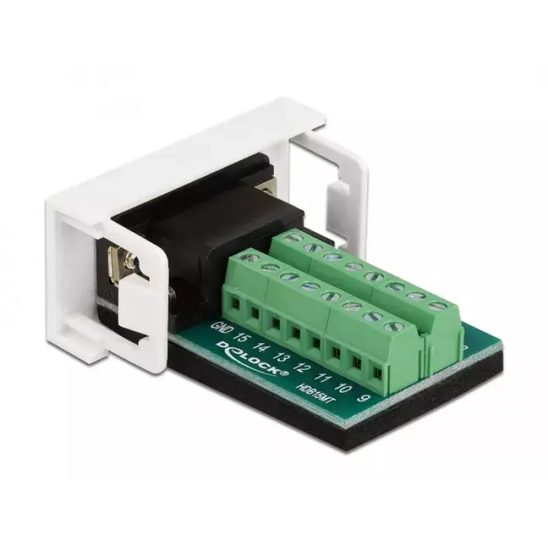 Connettore VGA maschio su modulo morsettiera DeLOCK Easy 45