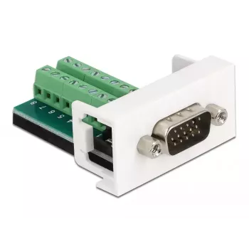 Connettore VGA maschio su modulo morsettiera DeLOCK Easy 45