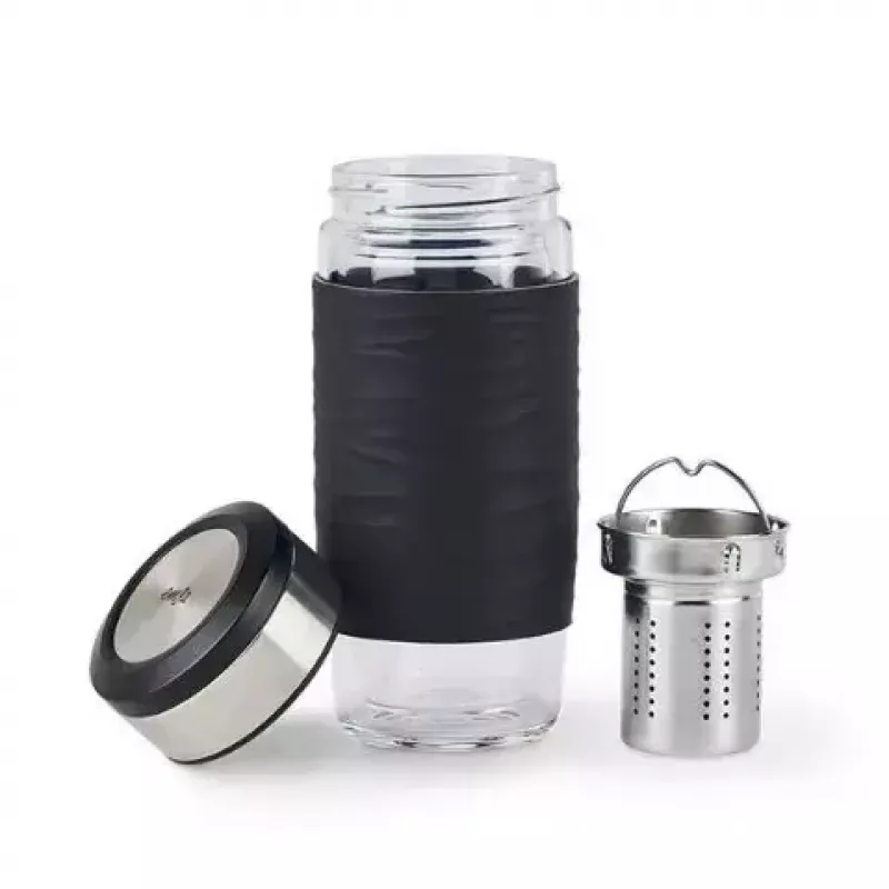 EMSA N20803 tazza da tè, 420 ml, nero, con filtro