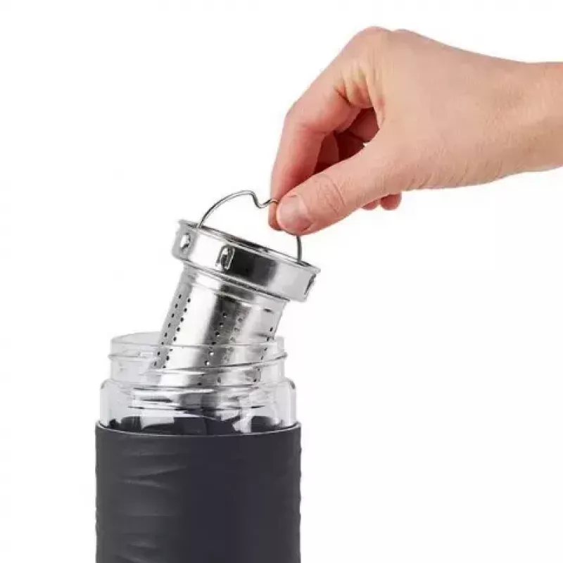 EMSA N20803 tazza da tè, 420 ml, nero, con filtro
