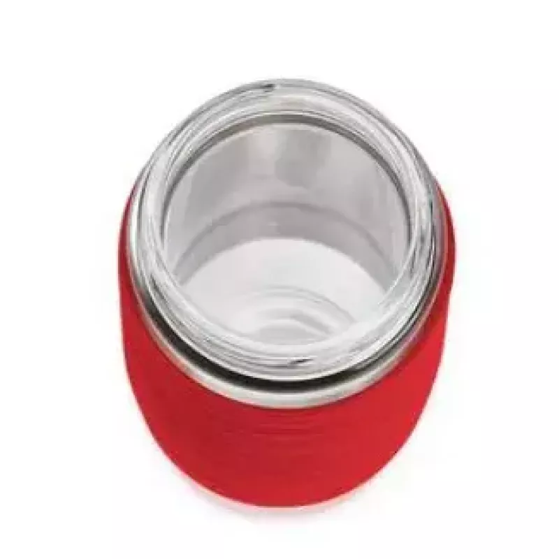 Emsa TEA MUG tazza isotermica con filtro 2-in-1, 420 ml, rosso