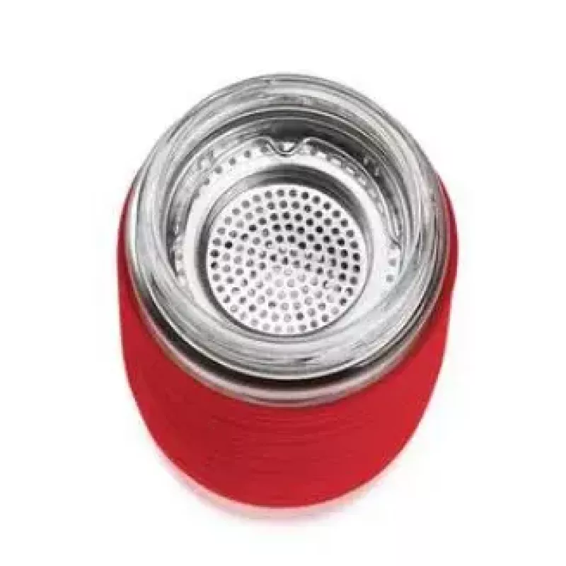 Emsa TEA MUG tazza isotermica con filtro 2-in-1, 420 ml, rosso