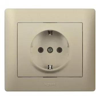 Legrand Galea 771462 presa, titanio