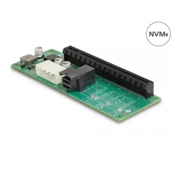 Convertitore DeLOCK 1 x SFF-8643 a interfaccia host PCIe x16 interfaccia di uscita PCIe SFF-8643