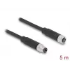DeLOCK cavo M8 3 poli codifica A connettore maschio su connettore femmina PUR TPU 5 m