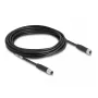 DeLOCK cavo M8 3 poli codifica A connettore maschio su connettore femmina PUR TPU 5 m