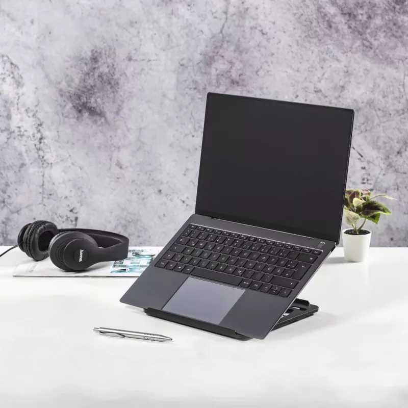 Supporto per laptop Hama Rotation 39,1 cm girevole 360° nero