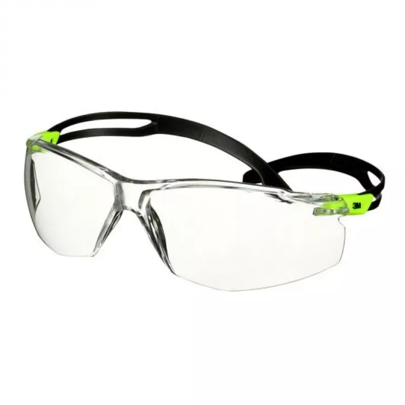 3M SF501SGAF-GRN-EU occhiali protettivi policarbonato (PC) nero, verde