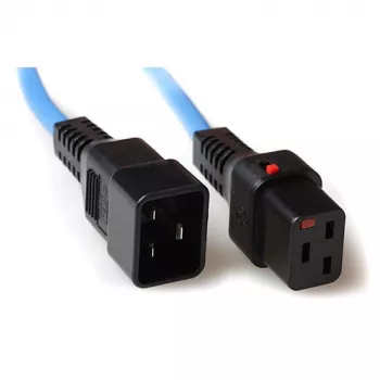 ACT cavo di alimentazione C19 IEC Lock - C20 blu 1 m, PC1357