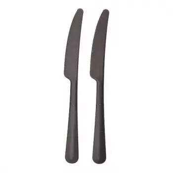 Coltello monouso Papstar 96527 nero polipropilene 197 mm 200 pezzi