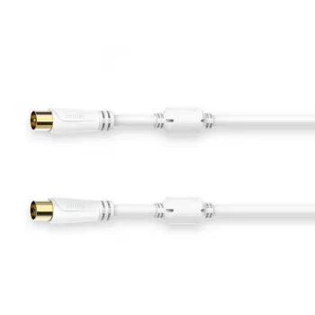 Hama 00205248 cavo coassiale 5 m coassiale bianco