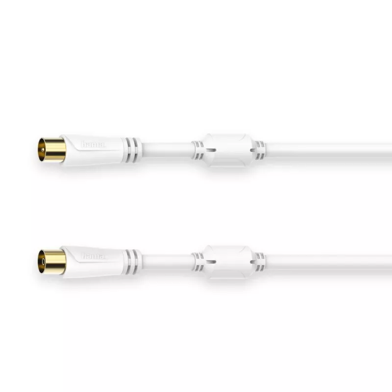 Hama 00205248 cavo coassiale 5 m coassiale bianco