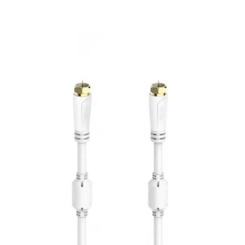 Hama 00205255 cavo coassiale 10 m F bianco