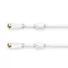 Hama 00205255 cavo coassiale 10 m F bianco