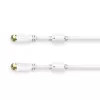 Hama 00205253 cavo coassiale 5 m F bianco