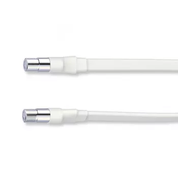 Hama 00205227 cavo coassiale 0,2 m F bianco