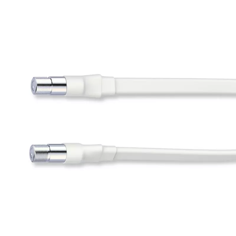 Hama 00205227 cavo coassiale 0,2 m F bianco