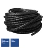 ACT guaina spirale per cavi 20 mm, lunghezza 30 metri, gestione cavi, nero, polivinilcloruro (PVC)